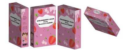 تصميم ثلاثي الأبعاد لعلبة عصير