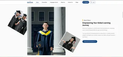 تصميم وتطوير موقع Eduxa بالعربي والانجليزي – منصة تعليمية