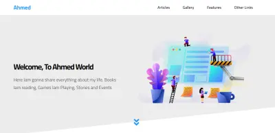 موقع تفاعلي احترافي باستخدام HTML وCSS وJavaScript مع مؤثرات أنيميشن جذابة