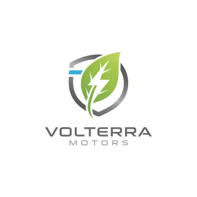تصميم شعار شركة Volterra Motors للسيارات الكهربائية الصديقة للبيئة