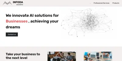 صفحة هبوط تعريفية باستخدام html, css , javascript