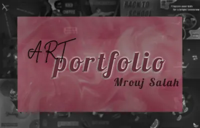 معرض أعمالي الإبداعي | تصميم جرافيك، رسم رقمي وفن تقليدي
