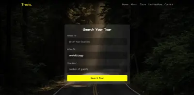 تصميم وتطوير موقع وكالة سفر (Travel Agency Website) باستخدام HTML/CSS/JavaScript