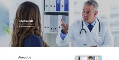 Medical website with sass