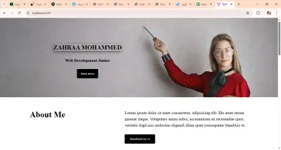 تصميم وتطوير موقع إلكتروني شخصي (Personal Portfolio Website)