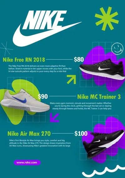 تصميم إعلاني رقمي لـ Nike