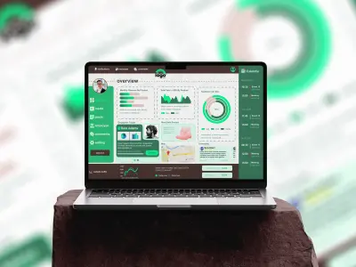 تصميم واجهة مستخدم (UI/UX) احترافية لـ Dashboard لموقع إعادة تدوير