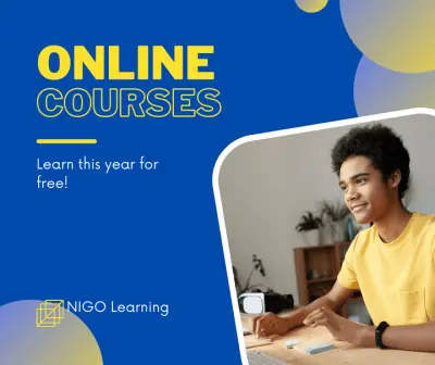 تصميم بوستر إعلاني لدورات تدريبية وكورسات أونلاين