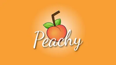 تصميم لوجو وهوية بصرية لبراند "peachy"