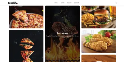 تصميم لاندينج بيدج لمطعم 4 صفحات – أنيميشن وجافا سكربت احترافي