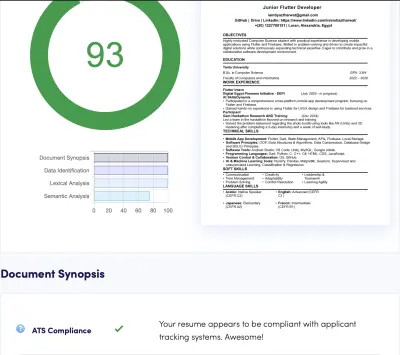 عمل سيرة ذاتية بنظام الATS