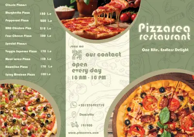 تصميم منيو احترافي للمطاعم والكافيهات – بأسلوب عصري وجذاب