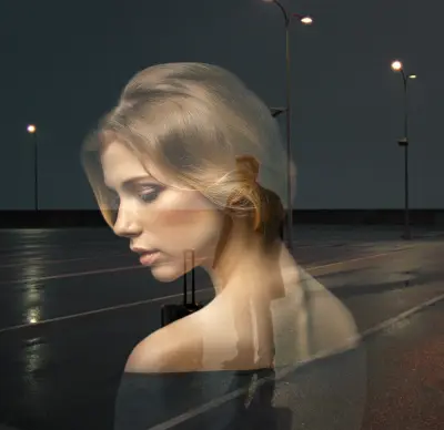 تصميم اعلان بسيط يوصل معني عميق باستخدام douple exposure effect on photoshop