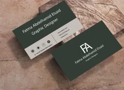 تصميم كارت شخصي