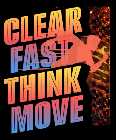 “Unleash Your Hustle – CLEAR FAST THINK MOVE Hoodie”