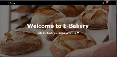 A website for an E-bakery project
