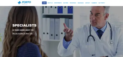 تصميم صفحة هبوط طبية احترافية متجاوبة باستخدام HTML وCSS وSASS