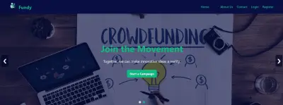 تطوير منصة Fundy للتمويل الجماعي لدعم الأفكار والمشاريع