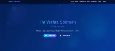 موقع بورتفوليو احترافي باستخدام Angular لعرض الخبرات والأعمال لعميل