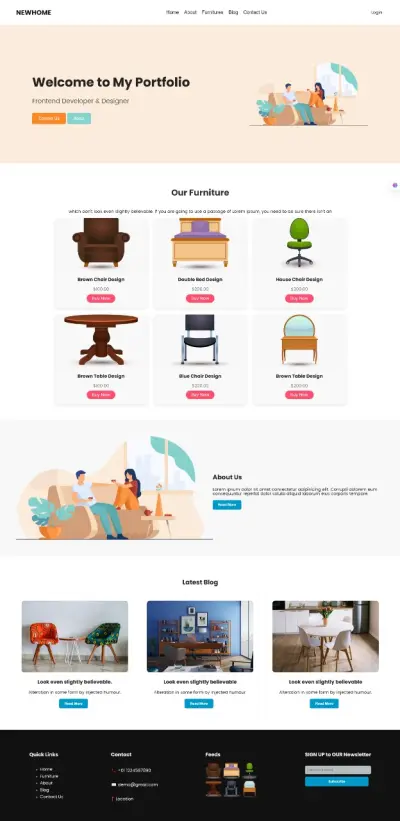 صفحه هبوط Landing Page Using React js