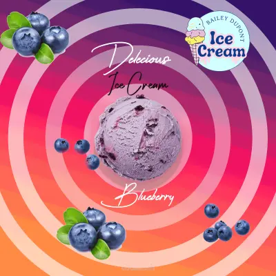 تصميم بوستر لمتجر مثلجات