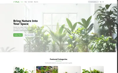 متجر نباتات إلكتروني