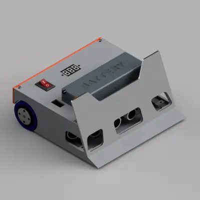 تصميم ميكانيكي لروبوت سومو (Sumo Robot) SolidWorks