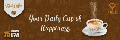 بانر لي متجر كوفي شوب