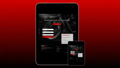 تصميم واجهة تطبيق Motor RED