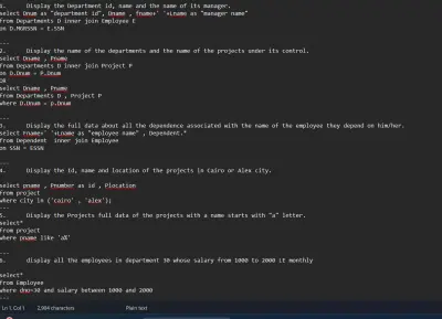 مشروع تطبيقي متقدم في SQL لتحليل وإدارة البيانات