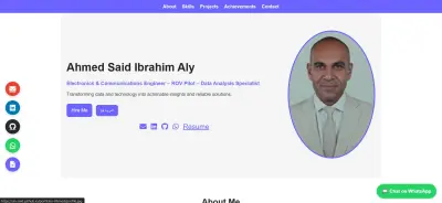 عمل بورتفوليو باللغة العربية و الانجليزية