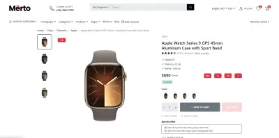 Merto E-Commerce Product Page
