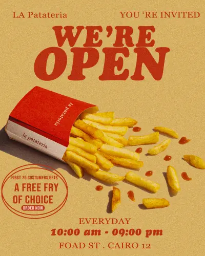 صورة العمل Food Branding Concept – La Patateria