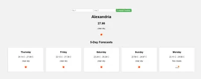 professional weather app using python django