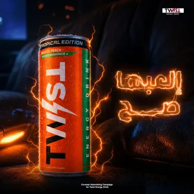 حملة إعلانية لمشروب تويست للطاقة
