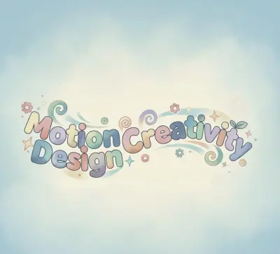 Minimalist motion design concept