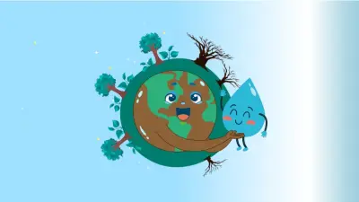 تصميم ستوري بورد كرتوني لمشهد موشن جرافيك