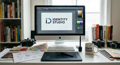 تصميم لوجو وهوية بصرية كاملة