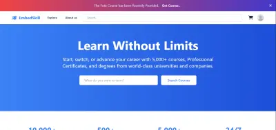 بناء منصة تعليمية متكاملة لإدارة وعرض الكورسات أونلاين