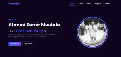 تصميم portifolio