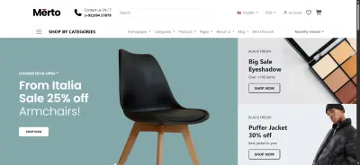موقع تسوق إلكتروني متجاوب مع جميع الشاشات - responsive e-commerce website