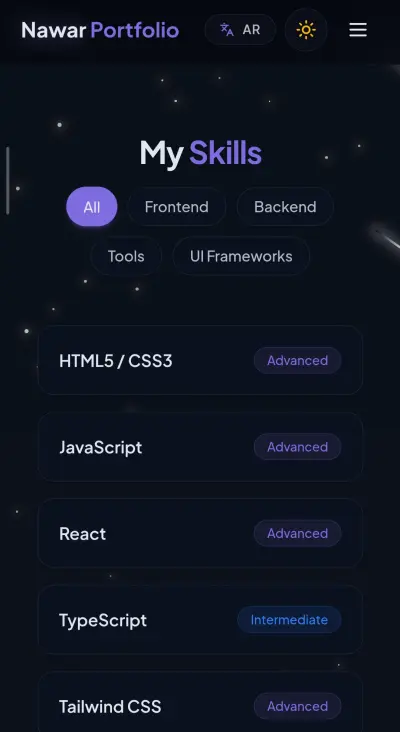 Multilanguage portfolio