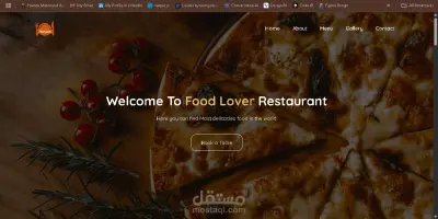 Food Lover – قالب موقع مطعم عصري بواجهة أمامية جذابة