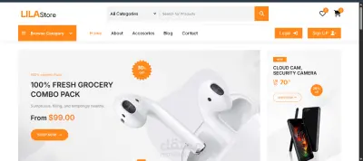 Lila Store – Dynamic E-Commerce Frontend Template