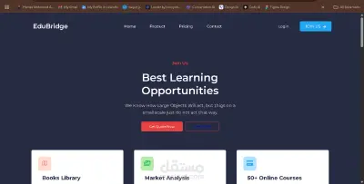 Educational Website – React-Based E-Learning Platform