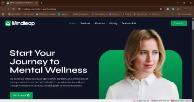 MindLeap – تطبيق React تفاعلي بتصميم حديث