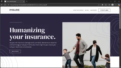 Insure — Modern Insurance Landing Page Built with React