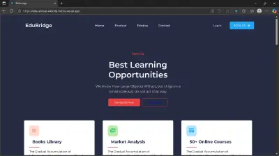منصة تعليم إلكتروني احترافية – Educational Website (React.js)