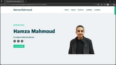 تصميم وتطوير موقع بورتفوليو شخصي — Personal Portfolio Website