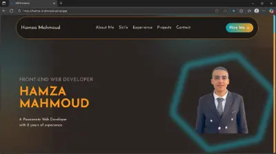 HM Portfolio – بورتفوليو احترافي مبني بـ React وTailwind